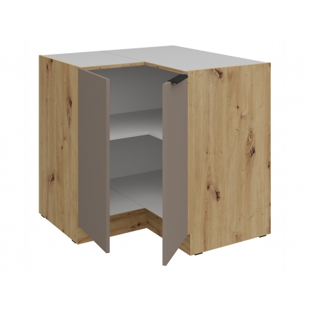 Szafka kuchenna dolna narożna AURO TA/AR 90x90 DN 2F BB
